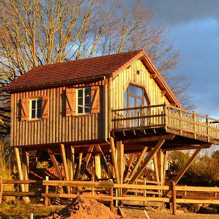 Les Cabanes Des Fontaines Saint-Sernin-du-Bois ภายนอก รูปภาพ