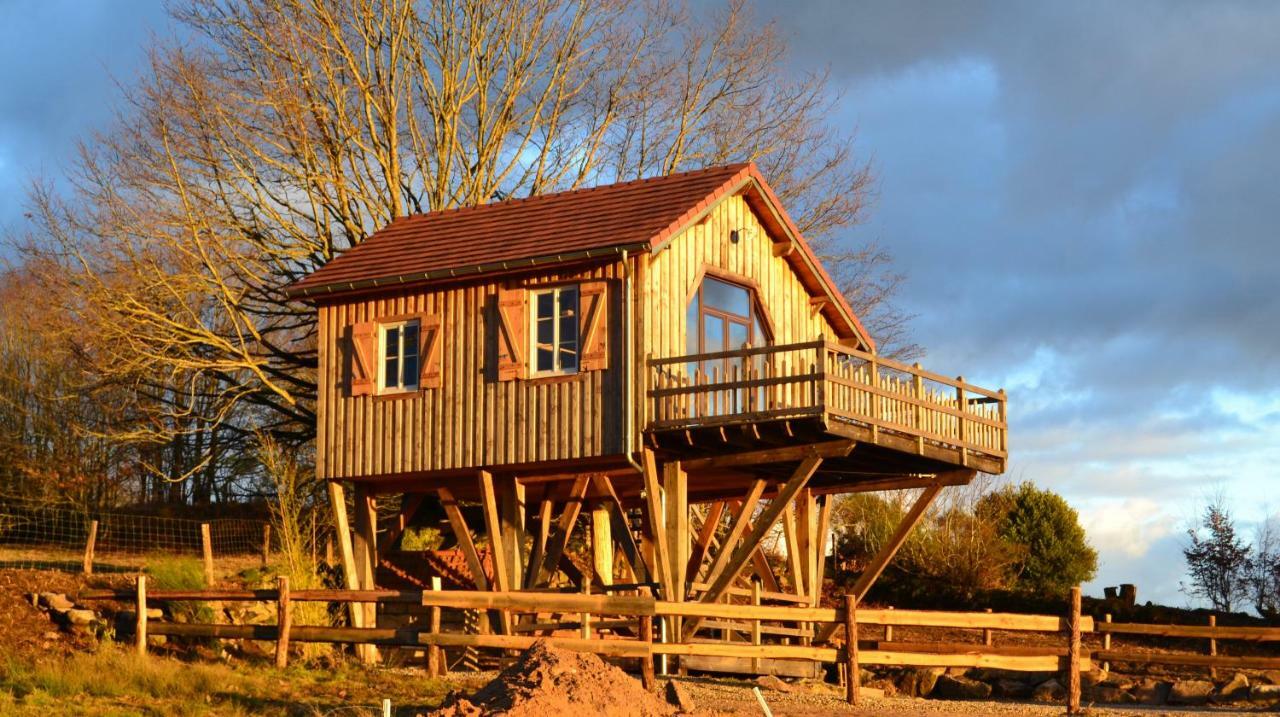 Les Cabanes Des Fontaines Saint-Sernin-du-Bois ภายนอก รูปภาพ
